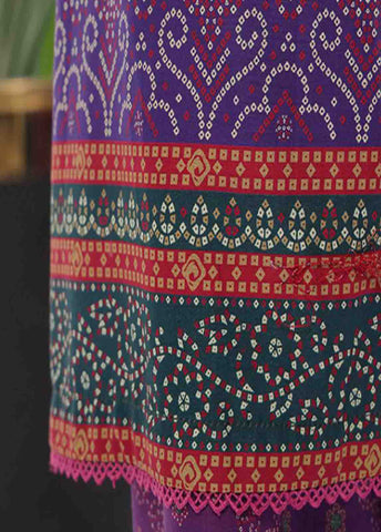 Bin Saeed Fabric - SM-0121- 3 Piece Printed Stitched Suit