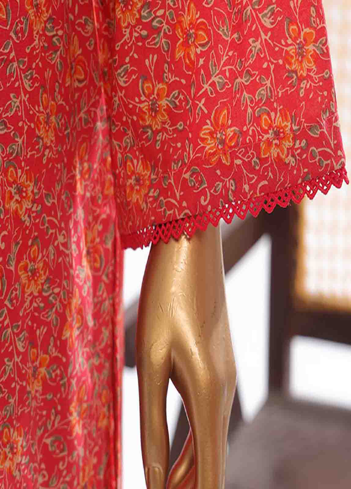 Bin Saeed Fabric - SM-0135- 3 Piece Printed Stitched Suit