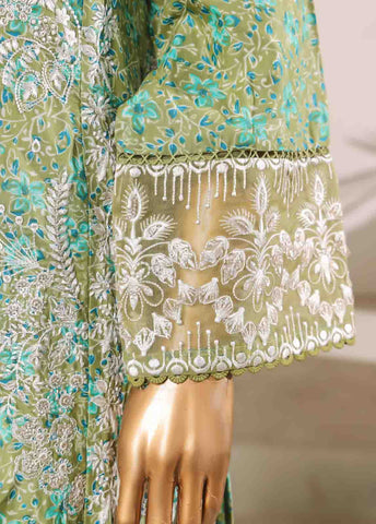Bin Saeed Fabric - SM-0136-EMB- 3 Piece Embroidered Stitched Suit