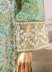 SM-0136-EMB- 3 Piece Embroidered Stitched Suit