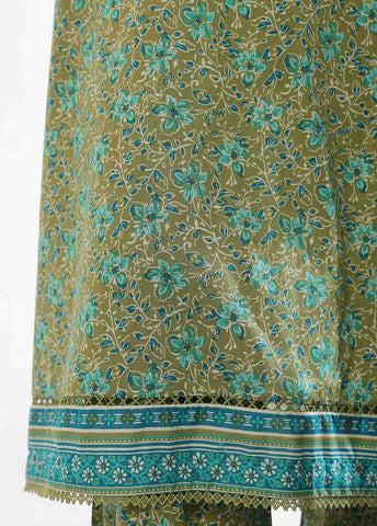 Bin Saeed Fabric - SM-0136- 3 Piece Printed Stitched Suit