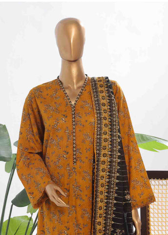 Bin Saeed Fabric - SM-0139- 3 Piece Printed Stitched Suit