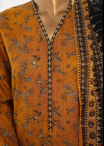 Bin Saeed Fabric - SM-0139- 3 Piece Printed Stitched Suit
