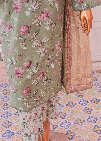 Bin Saeed Fabric - SM-0140 R- 3 Piece Printed Stitched Suit