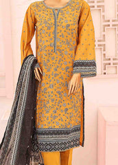 SM-016 B-PR- 3 Piece Printed Stitched Suit