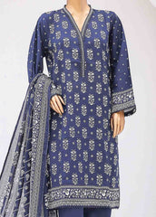 SM-025 B-PR- 3 Piece Printed Stitched Suit