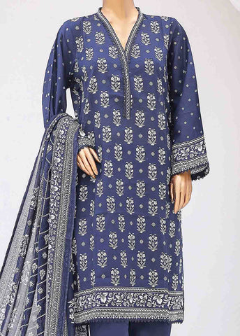 Bin Saeed Fabric - SM-025 B-PR- 3 Piece Printed Stitched Suit