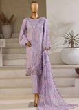 SM-027-A-DEMB-3 Piece Luxury Self Embroidered Stitched Suit