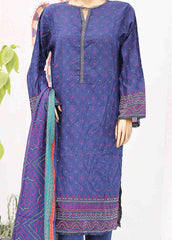 SM-027 A-PR- 3 Piece Printed Stitched Suit