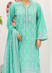 SM-028 B-PR- 3 Piece Printed Stitched Suit