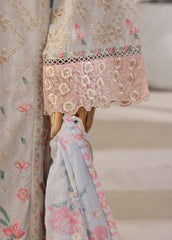 SM-029-DEMB-3 Piece Luxury Self Embroidered Stitched Suit