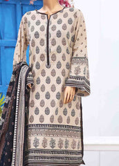 SM-030 A-PR- 3 Piece Printed Stitched Suit