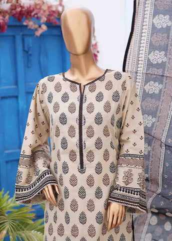 Bin Saeed Fabric - SM-030 A-PR- 3 Piece Printed Stitched Suit