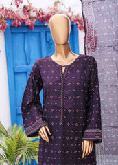 SM-031 A-PR- 3 Piece Printed Stitched Suit