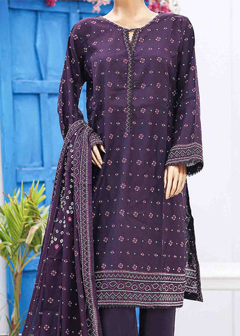 Bin Saeed Fabric - SM-031 A-PR- 3 Piece Printed Stitched Suit