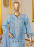 SM-033-B DEMB R-52- 3 Piece Embroidered Farshi Shalwar Stitched Suit