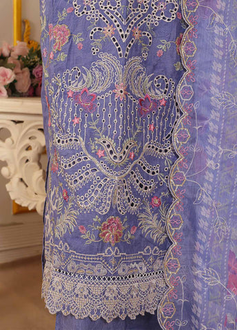 Bin Saeed Fabric - SM-035-A DEMB R-52- 3 Piece Self Embroidered Stitched Suit