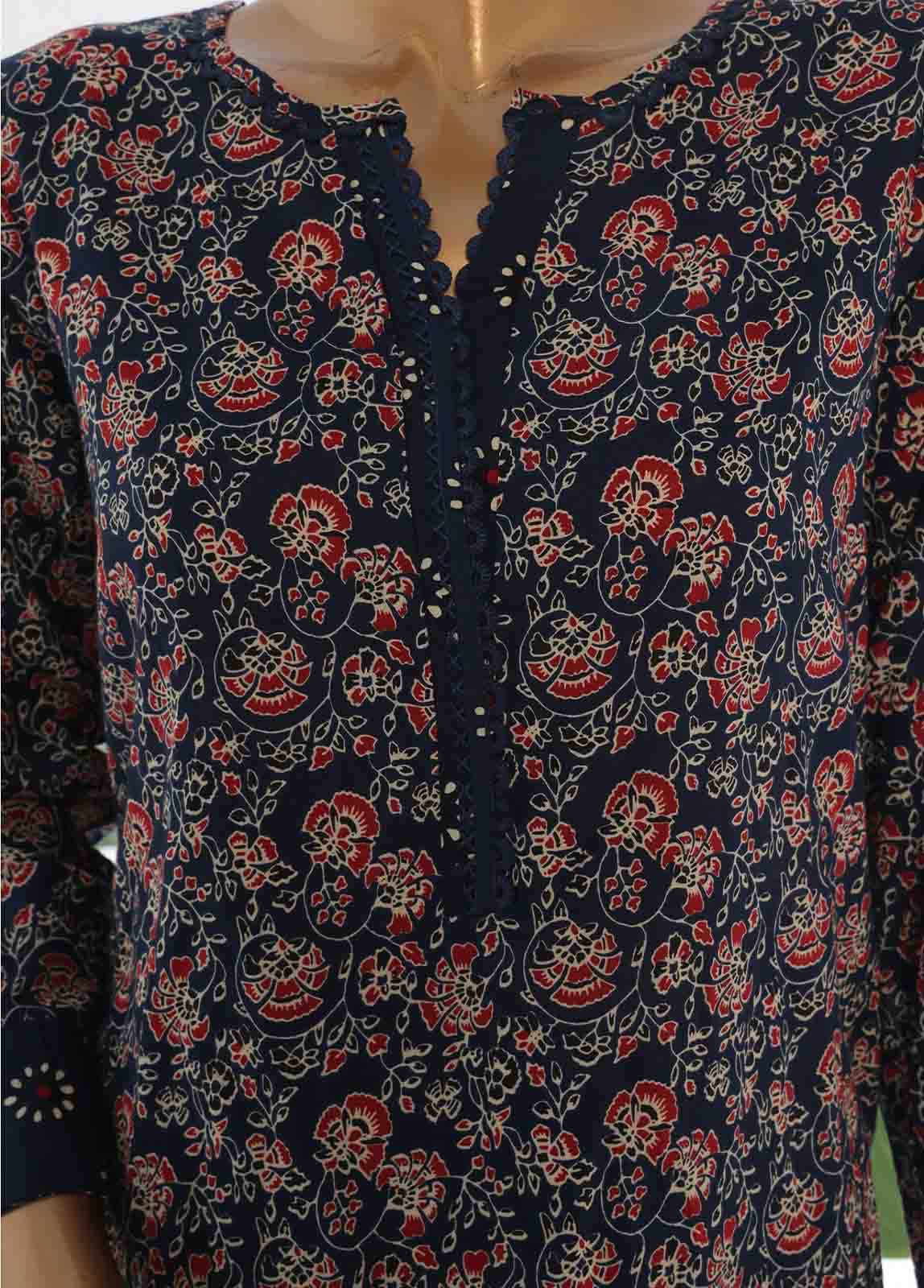 Bin Saeed Fabric - SM-035- 3 Piece Printed Stitched Suit