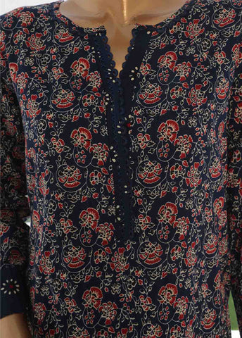 Bin Saeed Fabric - SM-035- 3 Piece Printed Stitched Suit