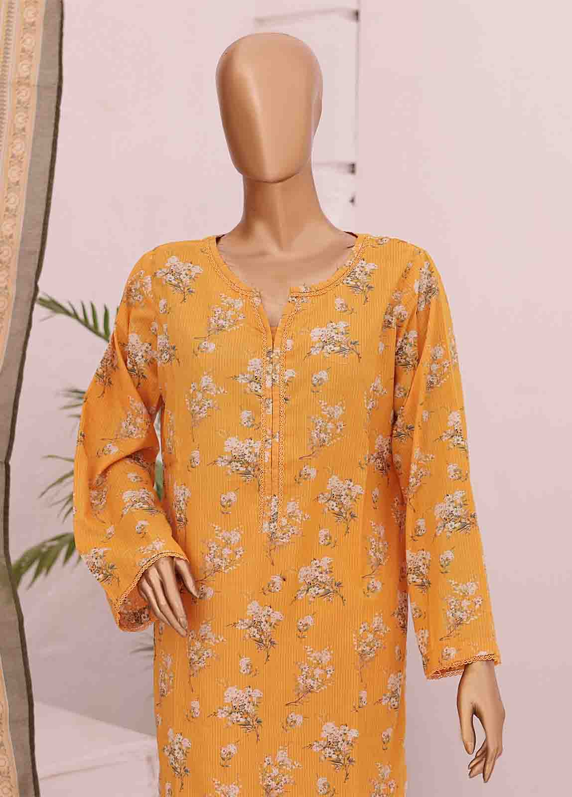 Bin Saeed Fabric - SM-0350 A-PR- 3 Piece Printed Stitched Suit