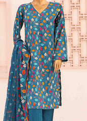 SM-0353 A-PR- 3 Piece Printed Stitched Suit