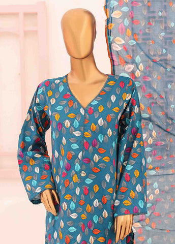 Bin Saeed Fabric - SM-0353 A-PR- 3 Piece Printed Stitched Suit