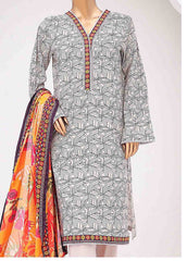 SM-0355-PR-B- 3 Piece Printed Stitched Suit