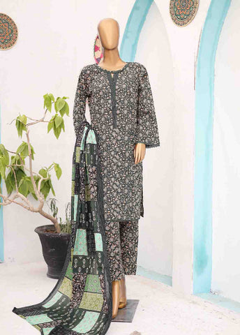 Bin Saeed Fabric - SM-0356 A-PR- 3 Piece Printed Stitched Suit