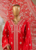 SM-039-DEMB-3 Piece Luxury Self Embroidered Stitched Suit