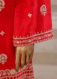 SM-039-DEMB-3 Piece Luxury Self Embroidered Stitched Suit