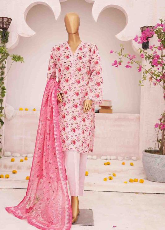 SM-0399-PR- 3 Piece Printed Stitched Suit