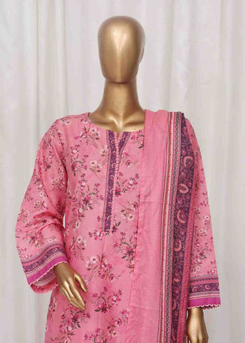 Bin Saeed Fabric - SM-04- 3 Piece Printed Stitched Suit