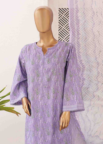 Bin Saeed Fabric - SM-0401-PR- 3 Piece Printed Stitched Suit