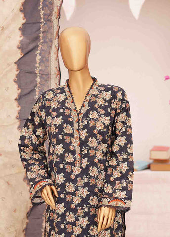 Bin Saeed Fabric - SM-0405-PR- 3 Piece Printed Stitched Suit