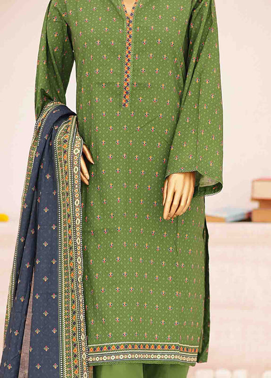 SM-0407-PR- 3 Piece Printed Stitched Suit