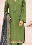 SM-0407-PR- 3 Piece Printed Stitched Suit