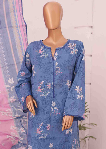 Bin Saeed Fabric - SM-0420 A-PR- 3 Piece Printed Stitched Suit