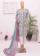 SM-0425 A-PR- 3 Piece Printed Stitched Suit