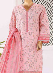 SM-0426 B-PR- 3 Piece Printed Stitched Suit