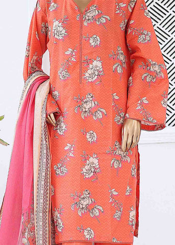 Bin Saeed Fabric - SM-0428 A-PR- 3 Piece Printed Stitched Suit