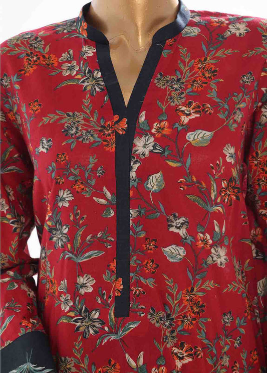 SM-042- 3 Piece Printed Stitched Suit