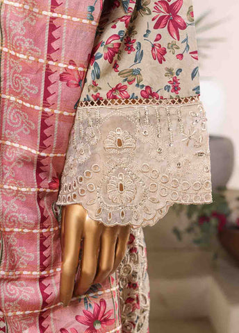 Bin Saeed Fabric - SM-043-EMB- 3 Piece Embroidered Stitched Suit