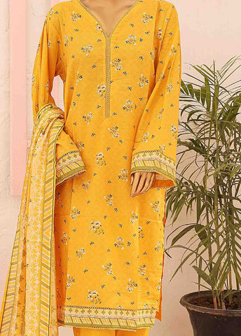 Bin Saeed Fabric - SM-0430-PR-B- 3 Piece Printed Stitched Suit