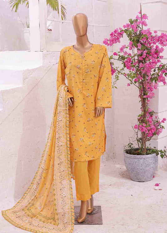 SM-0430 A-PR- 3 Piece Printed Stitched Suit