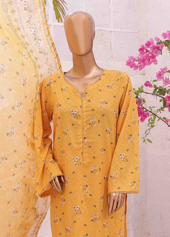 Bin Saeed Fabric - SM-0430 A-PR- 3 Piece Printed Stitched Suit