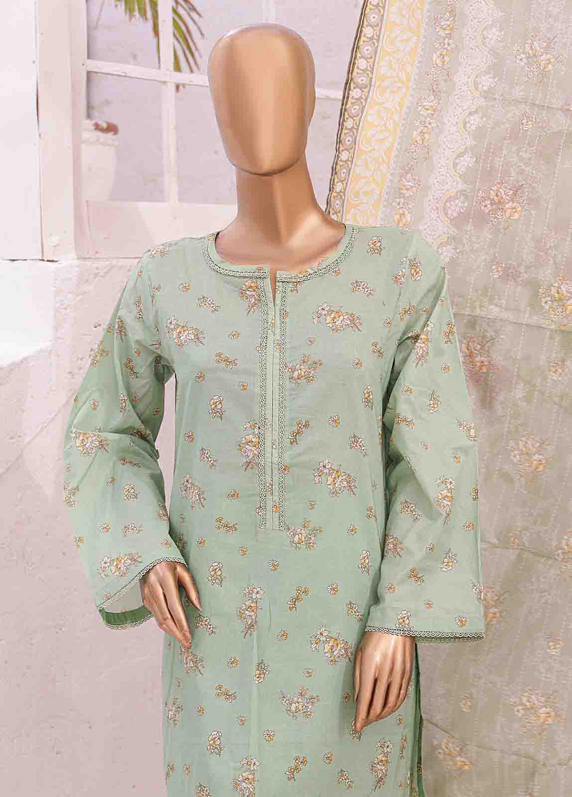 Bin Saeed Fabric - SM-0431 A-PR- 3 Piece Printed Stitched Suit