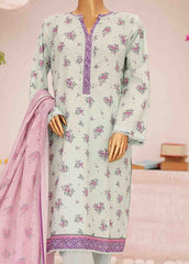 SM-0432-PR- 3 Piece Printed Stitched Suit