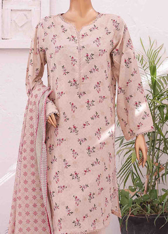Bin Saeed Fabric - SM-0434 A-PR- 3 Piece Printed Stitched Suit