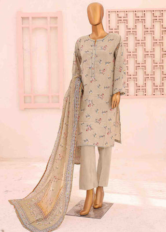 Bin Saeed Fabric - SM-0435 A-PR- 3 Piece Printed Stitched Suit