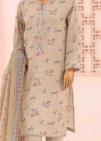 Bin Saeed Fabric - SM-0435 A-PR- 3 Piece Printed Stitched Suit